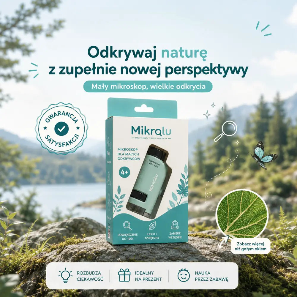 Przenośny mikroskop dla małych odkrywców