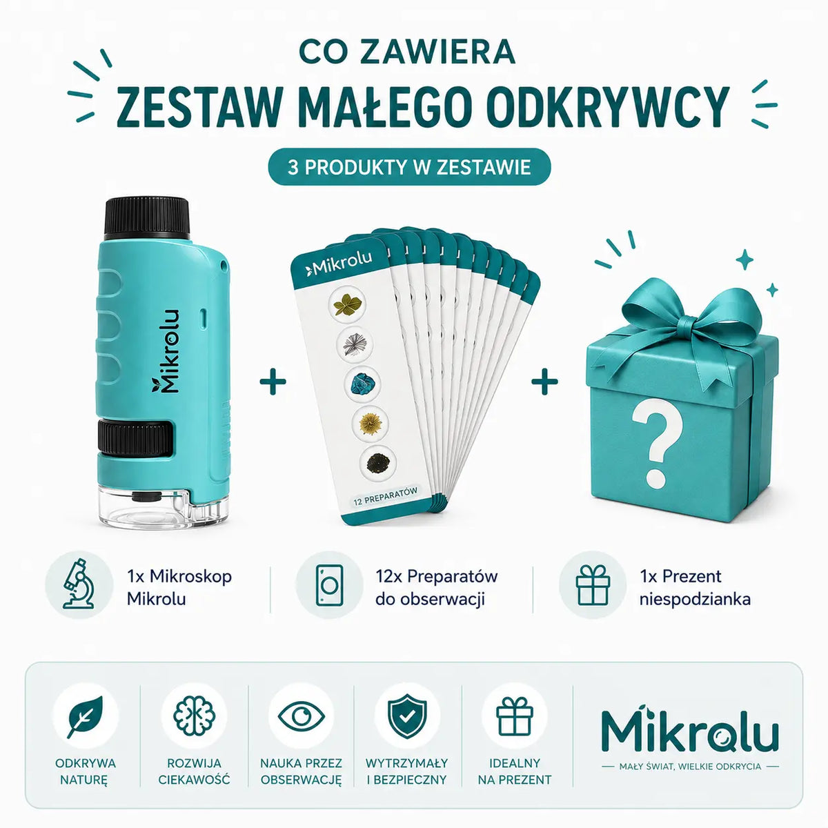 Przenośny mikroskop dla małych odkrywców